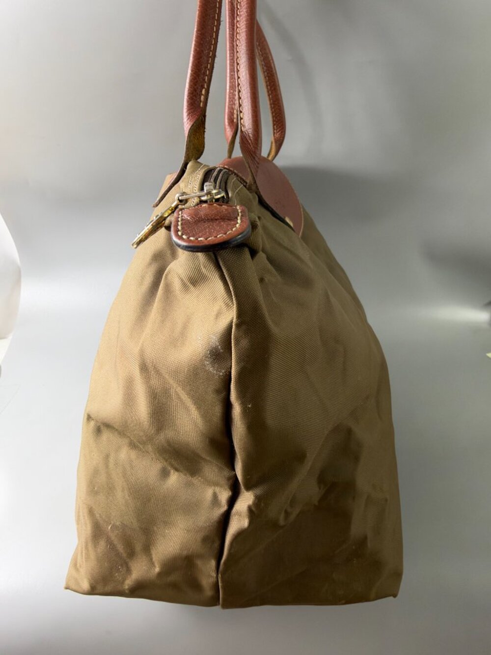 Authentic Longchamp Le Pliage Large Brown Nylon Tote Bag - Picture 8 of 15